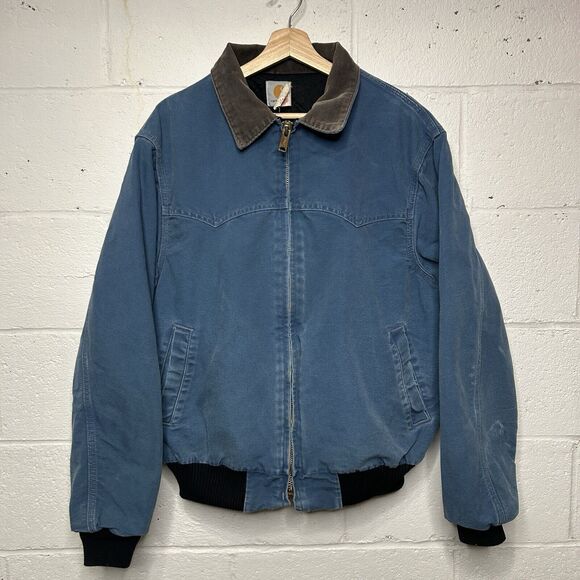Carhartt Other - Vintage Carhartt Quilt-Lined Santa Fe Jacket “Carbon Blue” JQ2015